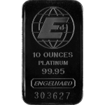 Picture of Platinum Bar 10 oz. - .9995 fine platinum