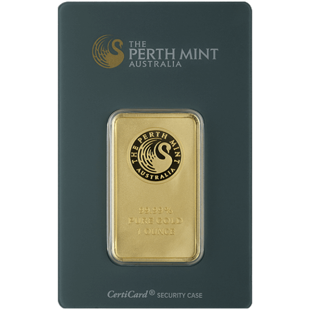 Picture of 1 oz. Gold Bar - Perth Mint - .9999 fine Gold