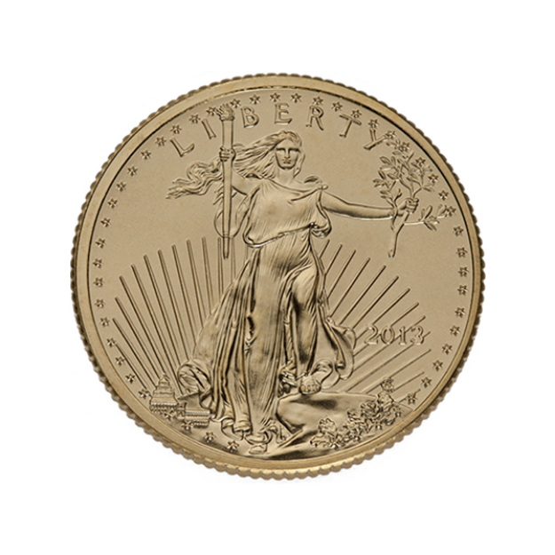 Picture of Gold American Eagle 1/4 Ounce - .9166 fine gold