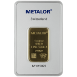 Picture of Gold Bar 1 Ounce- .9999 fine gold